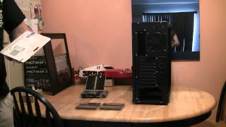 COMPUTER PARTS ,PART 6 NEW ANTEC 1100, INTEL SOCKET 1155, ASUS, CORSAIR H80 , CROSSFIRE BUILD!