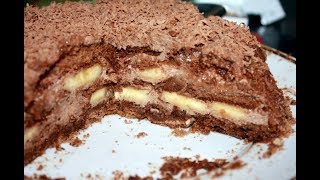 Самый обалденный банановый торт