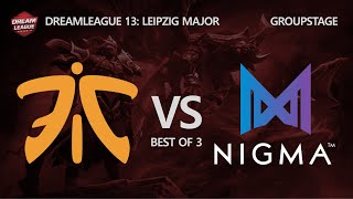 Fnatic vs Nigma Game 2 (Bo3) | Dreamleague Season 13 Group Stage