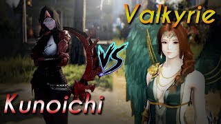 BDO NA 62 Valkyrie 260AP vs. 62 Kunoichi 266AP [Mid Fight Annotations]