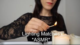 ASMR Streichhölzer / Lighting Matches & Candles & Talking about Fire [ SOFT SPOKEN * SANFTE STIMME ]