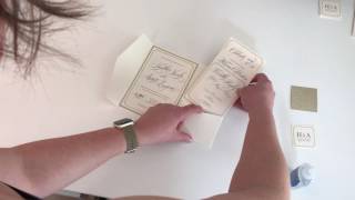 Pocketfold Wedding Invitation Assembly Tutorial
