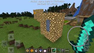 Как сделать портал в рай в Minecraft pocket edition