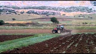 Valtra 8450 ploughing οργωμα στον δρυμό