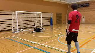 フットサル ゴレイロ練習動画