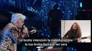 Bugo e Morgan - Sincero (Sanremo2020) TESTO SHOCK MORGAN [by Mario Red]