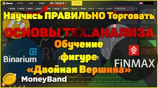Обучение фигуре "Двойная Вершина". Осталось всего 19 дней до закрытия бинарных опционов в России!!!
