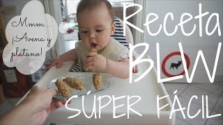 Receta BLW fácil - Galletas de plátano y avena