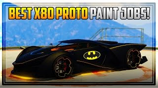 10 AWESOME 'X80 PROTO' PAINT JOBS! (GTA 5 Online)