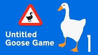 Прохождение Untitled Goose Game Серия 1 "Огнедышащий гусь в саду"