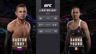 EA SPORTS UFC 2. First fight male vs female, wtf?