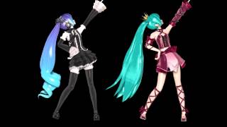 MMD happy synthesizer - miku live
