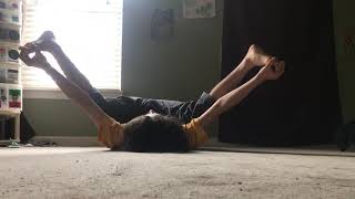 Yoga: Releasing gas/ farting pose