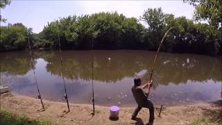 PÊCHE DU SILURE À LA BOUÉE DÉPART EN DIRECT, MAI 2017