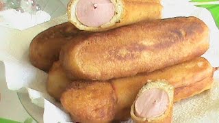 Корн-доги (сосиска на палочке в кукурузном кляре)