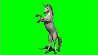Green Screen Unicorn