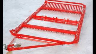 Прокладка лыжных трасс бороной SNOWPRO