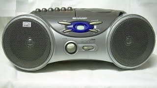 CD PLAYER PORTÁTIL SHARP QT CD210 ,DEMONSTRAÇÃO E TESTE .