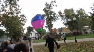 Падение воздушного шара в станице Калининской Краснодарского края 08.10.2016