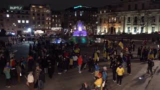LIVE: Protesters take to London streets in support of Ukraine
