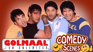 Golmaal Fun Unlimited - All Comedy Scenes - Ajay Devgn - Arshad Warsi  IndianComedy