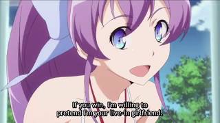 Nanana vs Jugo - anime wrestling [eng sub]
