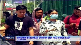 Selebgram Awkarin Bersihkan Sampah usai Aksi Mahasiswa Bersama Tim Relawan - iNews Prime 26/09