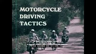 " MOTORCYCLE DRIVING TACTICS "  1970s MOTORCYCLIST TRAINING FILM  65884