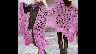 ШАЛЬ КРЮЧКОМ - фото - 2019 / SHAWL CROCHET - photo / SHAWL CROCHET - Foto