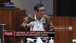 Menkumham: UU Ciptaker Permudah & Hilangkan Gangguan Ijin Usaha