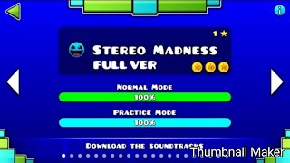 Прохождение уровня Stereo Madness/Geometry Dash