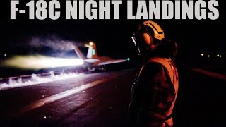 FA-18C Hornet | Learning Night Carrier Landings & TACAN | DCS WORLD