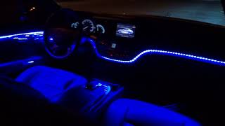 W221 Mercedes s550 s63 amg ambient lighting