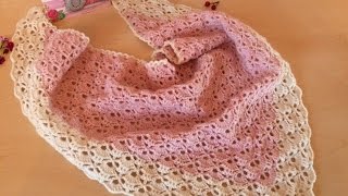 Бактус (косынка) крючком. МК