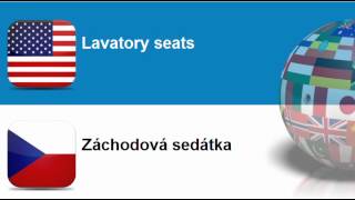 Learn Czech vocabulary #Topic = Sanitary ware