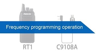 Retevis walkie talkie Frequency programming operation.