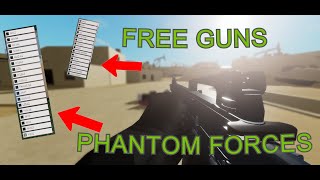 100%WORKING!!!Roblox phantom forces FREE guns NO CLICKBAIT