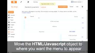 How to Create a Drop Down Menu in Blogger