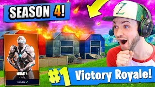 *NEW* SEASON 4 MAP UPDATE (+ SKINS) in Fortnite: Battle Royale!