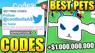 LEGENDARY LIGHT SERPENT PET CODES IN PET RANCH SIMULATOR! Roblox