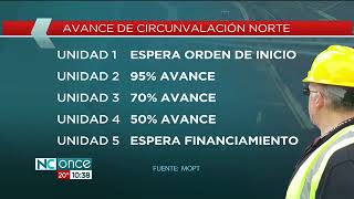 Circunvalación norte lleva 58% de avance