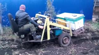 Самодельный погрузчик для ульев #4