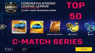 Asphalt 9 | Top 50 Rewards Multiplayer | C-MATCH SERIES