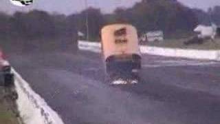 school bus wheelie