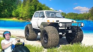 ПОЕХАЛИ С ДЕДОМ НА РЫБАЛКУ А ОН ЗАСТРЯЛ - Spintires Mudrunner