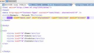 Tutorial: Como fazer um menu simples com CSS