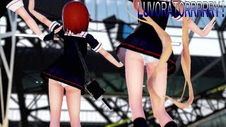 【MMD艦これ】白露型でLUVORATORRRRRY!　ミニスカローアングルVer 　歌詞つき