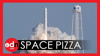 Rocket Delivers Pizza to Astronauts