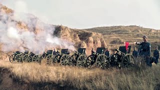 共軍炮火支援到來，數十門大炮同時出動向日軍轟炸，日軍徹底潰不成軍！ 抗日