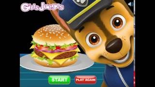 Щенячий патруль готовит бургер // paw patrol prepares Burger